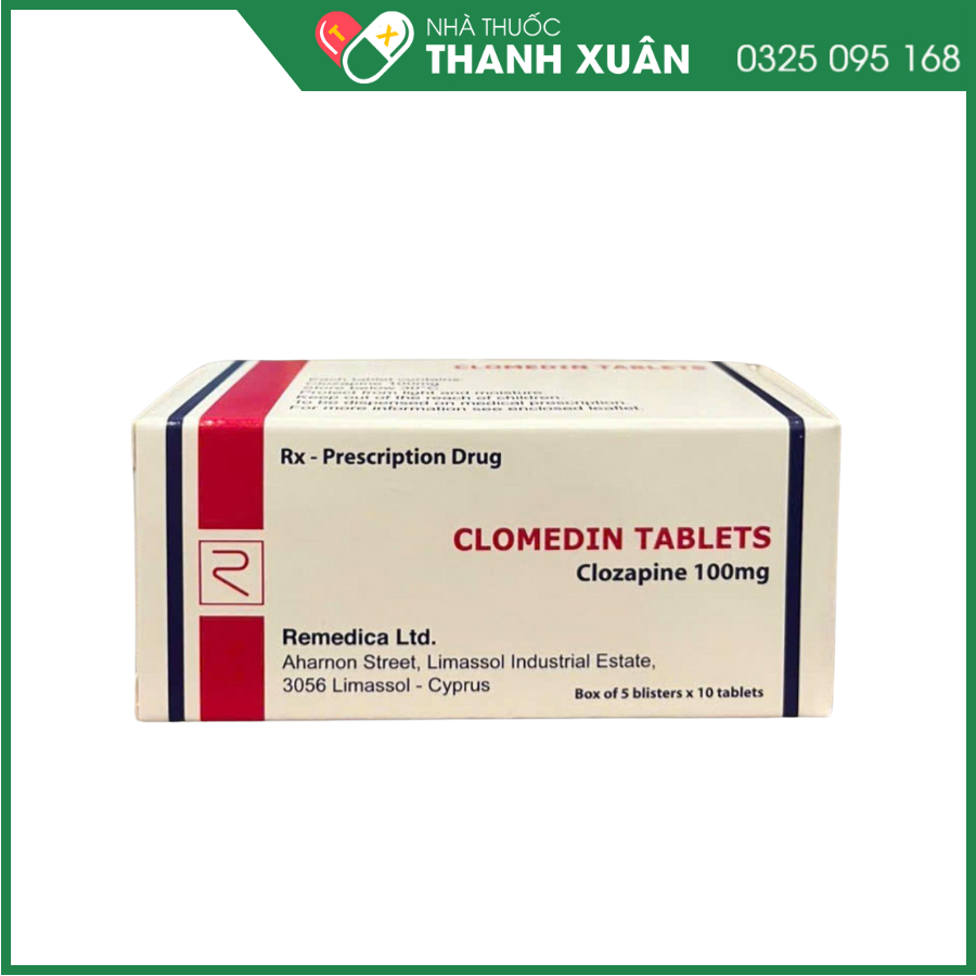 Clomedin Tablets điều trị tâm thần phân liệt kháng trị